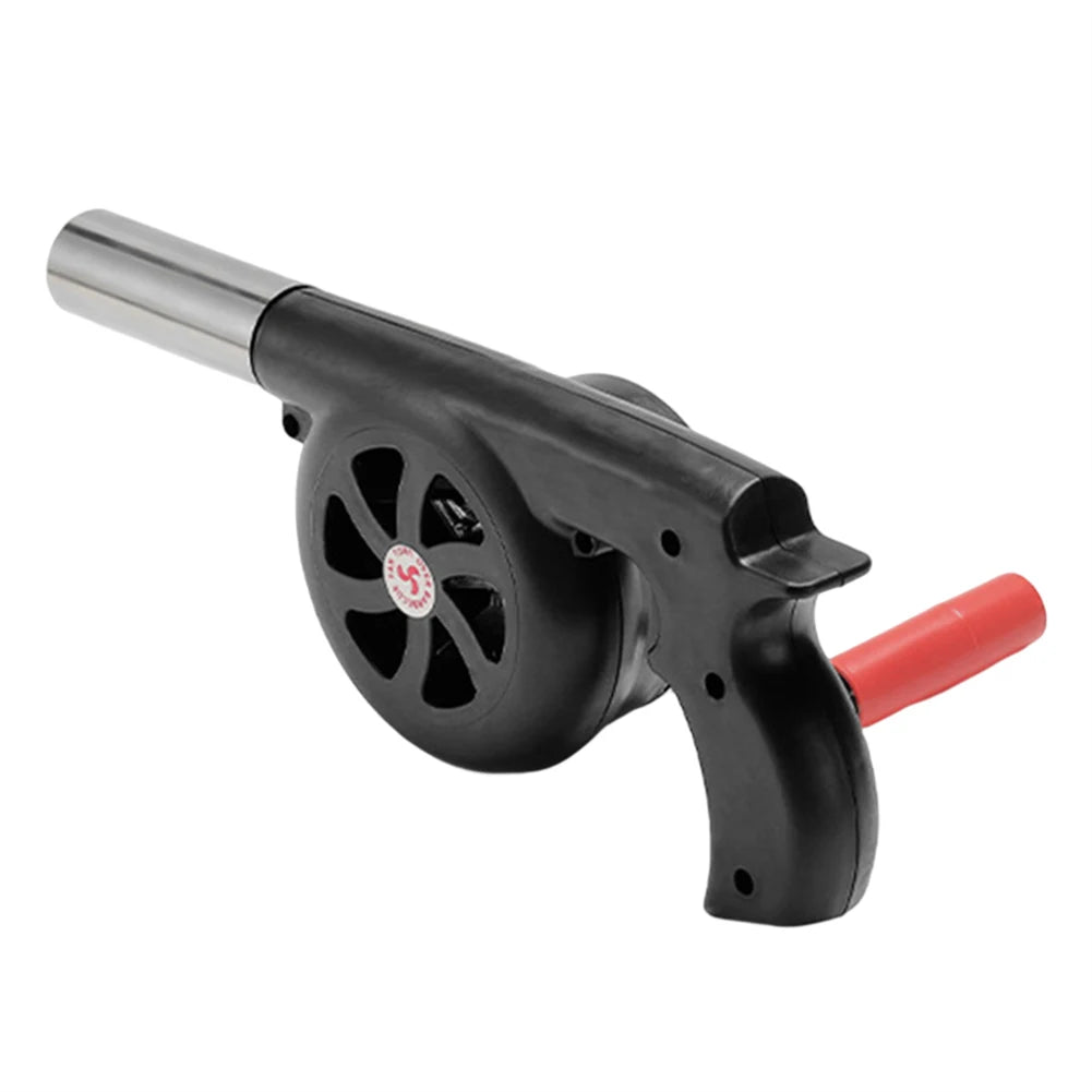 BBQWind Fan - Ventilatore portatile a manovella per barbecue, per accendere facilmente il fuoco all'aperto