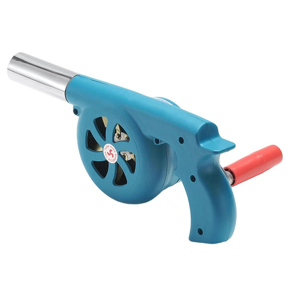 BBQWind Fan - Ventilatore portatile a manovella per barbecue, per accendere facilmente il fuoco all'aperto