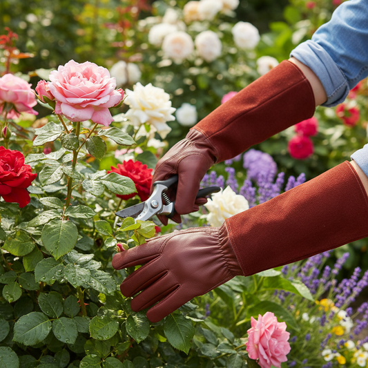 TOUGHLEAF – Guanti da giardinaggio robusti con polsino elastico