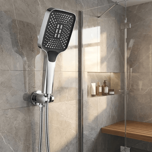 HYDROPUSH – Doccia a mano regolabile ad alta pressione con 3 modalità di spruzzo
