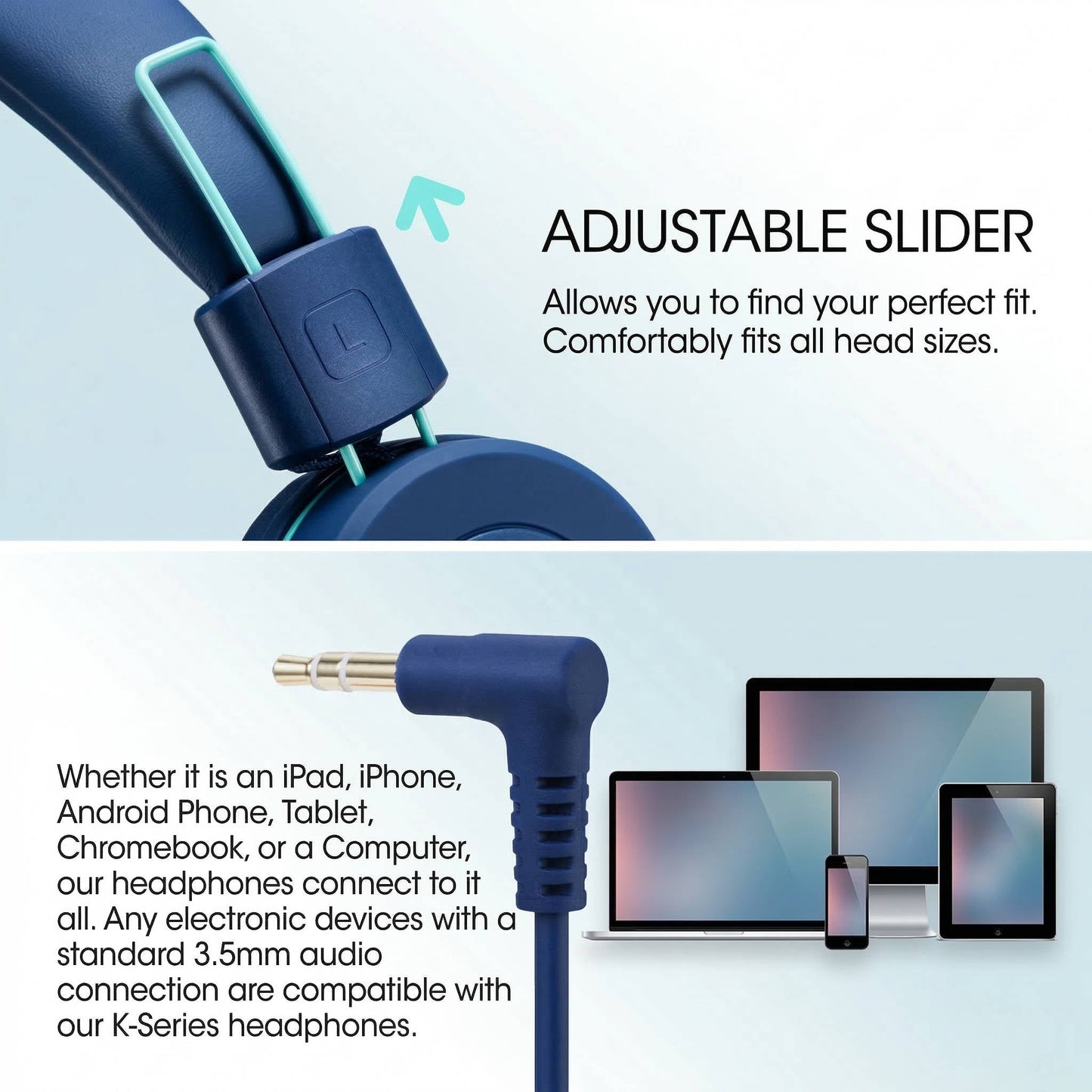 Cuffie on-ear pieghevoli per bambini, ragazzi e ragazze, compatibili con smartphone, tablet, Kindle e viaggi in aereo, ideali per la scuola