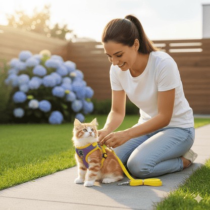 WANDERPAW – Imbracatura per gatto a prova di fuga con dettagli riflettenti