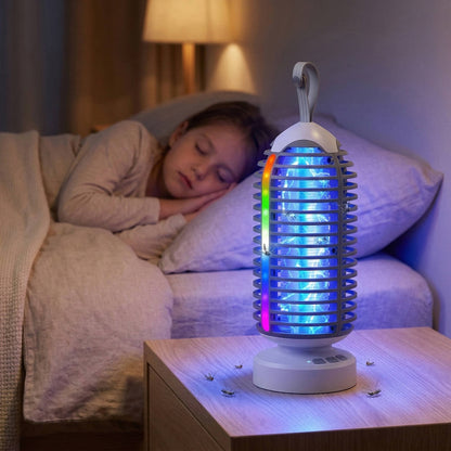 Zapper per insetti senza fili con luce a insegna, uccisore di zanzare per uso interno ed esterno – casa, cucina, patio, campeggio, feste
