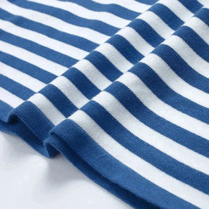 STRIPELY – Camicia a maniche lunghe a righe per donna realizzata in materiale morbido