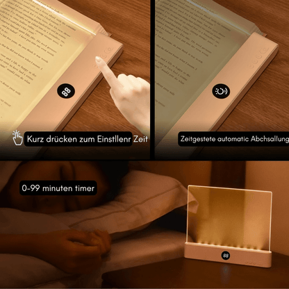 VIVOLUX - Lampada da lettura a LED con luce dimmerabile e funzione di spegnimento automatico