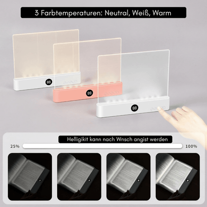 VIVOLUX - Lampada da lettura a LED con luce dimmerabile e funzione di spegnimento automatico