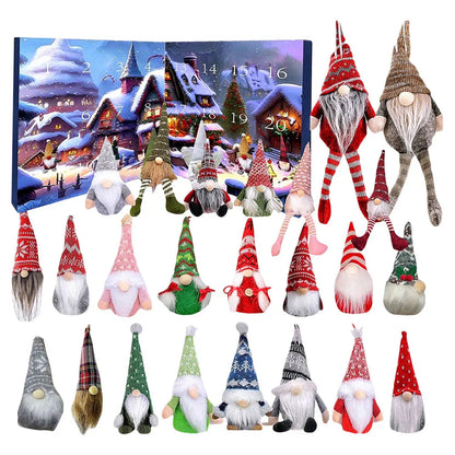 GnomeMagic | Calendario dell'Avvento natalizio con peluche stravagante per bambini, edizione 2025