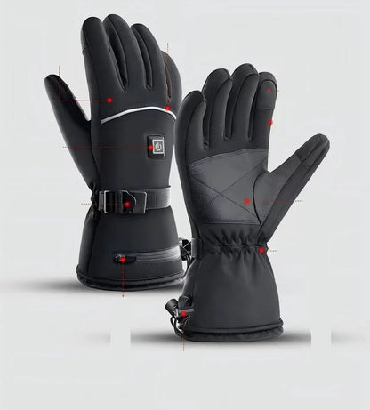 Guanti da moto riscaldati: abbigliamento invernale impermeabile con batteria ricaricabile, funzione touchscreen e protezione termica superiore