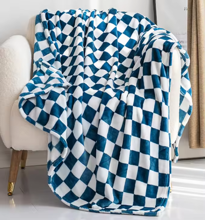 COZYCHECK – Coperta in flanella e pile | Morbida, calda e utilizzabile tutto l'anno