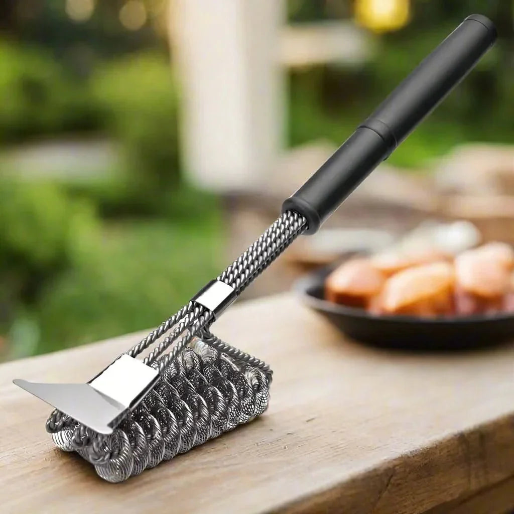 GrillMaster – Spazzola per barbecue in acciaio inossidabile senza setole