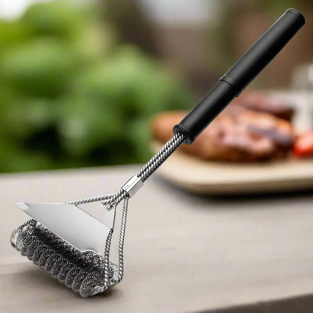 GrillMaster – Spazzola per barbecue in acciaio inossidabile senza setole