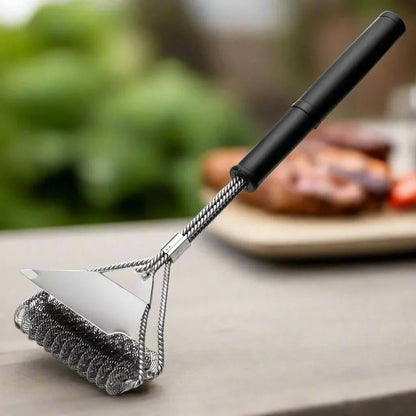 GrillMaster – Spazzola per barbecue in acciaio inossidabile senza setole