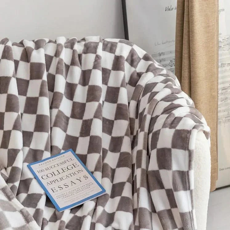 COZYCHECK – Coperta in flanella e pile | Morbida, calda e utilizzabile tutto l'anno
