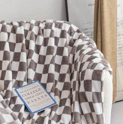 COZYCHECK – Coperta in flanella e pile | Morbida, calda e utilizzabile tutto l'anno