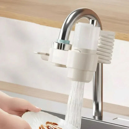 CLEANPUMP – Dosatore di sapone con porta-spugne integrato per un lavaggio pulito