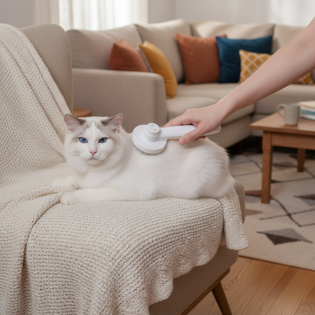 Spazzola autopulente per gatti - per ridurre la perdita di pelo