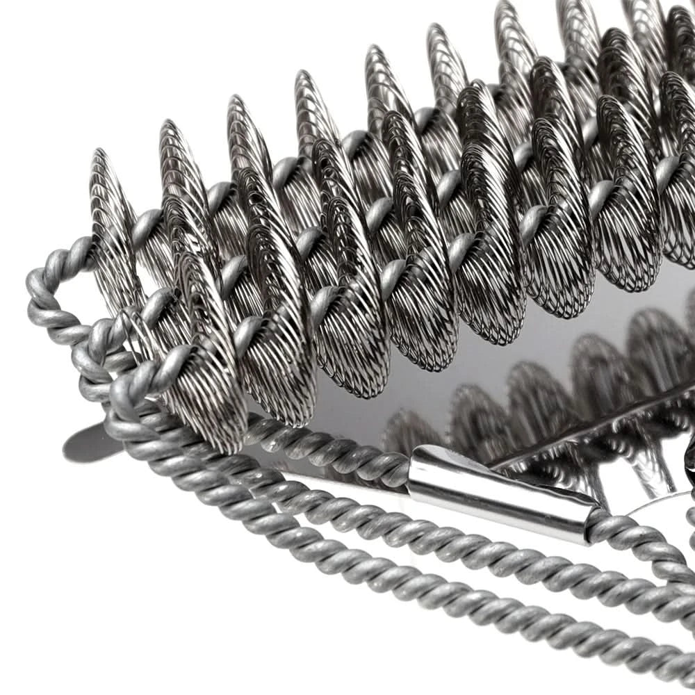GrillMaster – Spazzola per barbecue in acciaio inossidabile senza setole