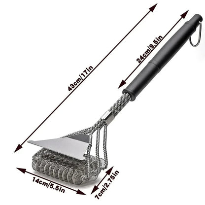 GrillMaster – Spazzola per barbecue in acciaio inossidabile senza setole