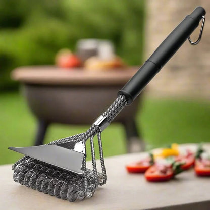 GrillMaster – Spazzola per barbecue in acciaio inossidabile senza setole