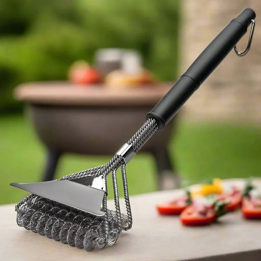 GrillMaster – Spazzola per barbecue in acciaio inossidabile senza setole