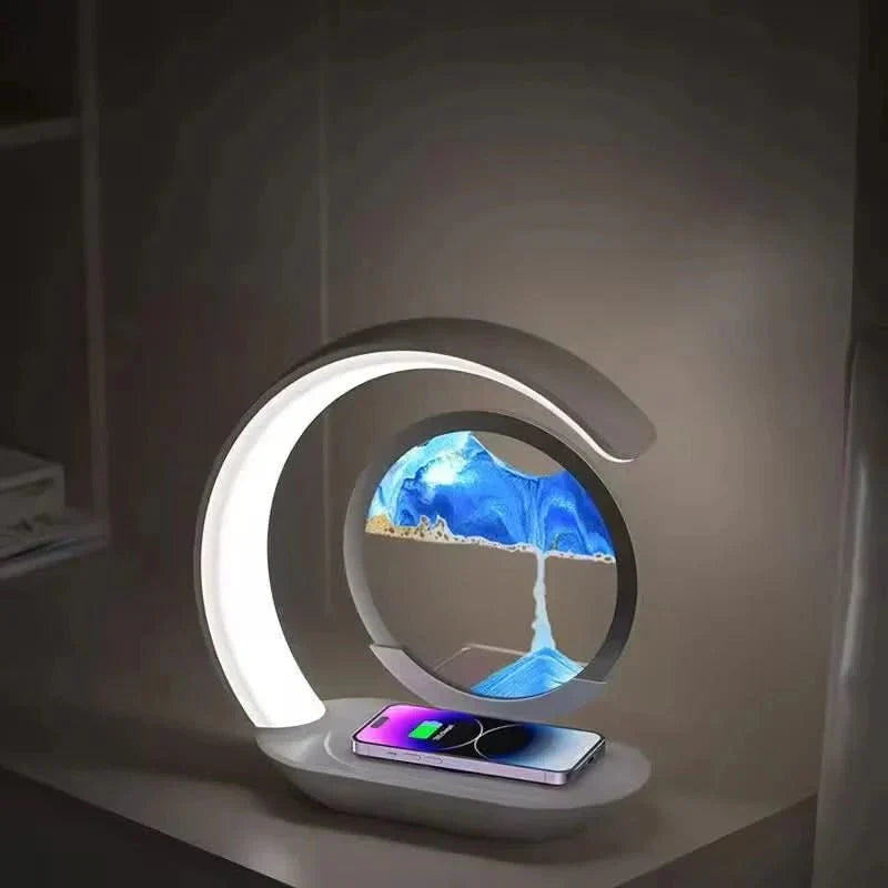 SOLVIA – Lampada LED tattile in sabbia artistica
