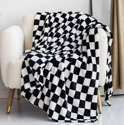 COZYCHECK – Coperta in flanella e pile | Morbida, calda e utilizzabile tutto l'anno