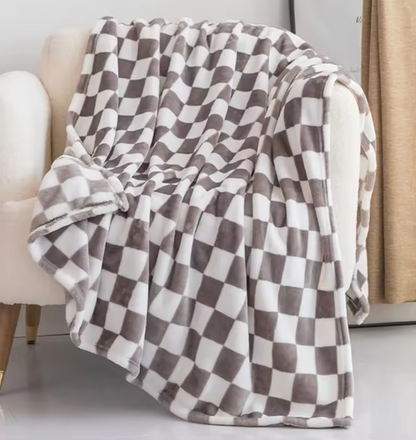 COZYCHECK – Coperta in flanella e pile | Morbida, calda e utilizzabile tutto l'anno