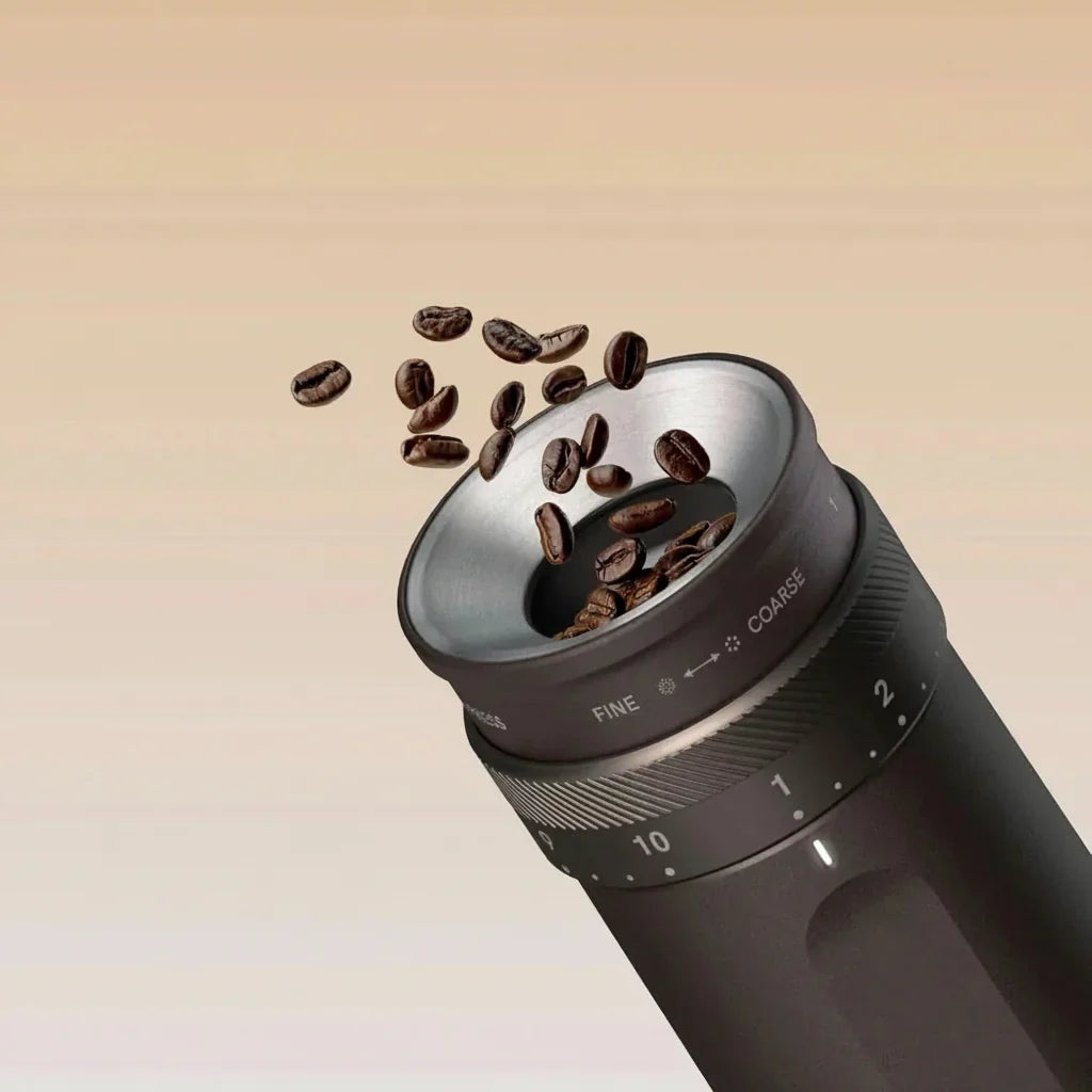 COFFFLOW – Macinacaffè Elettrico con Mola Conica e Batteria Ricaricabile
