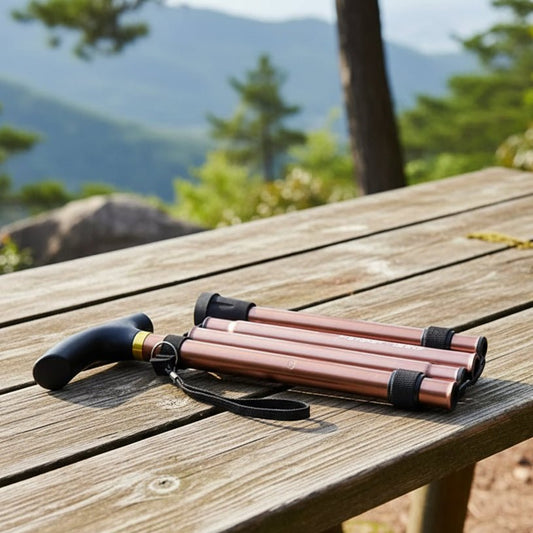 ROAMSTICK – Bastone da trekking telescopico pieghevole compatto per escursionismo e viaggi