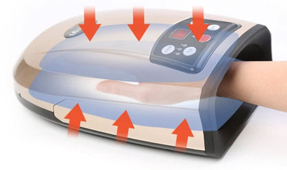 Handase - Sistema di massaggio per mani senza fili con compressione d'aria e funzione riscaldante