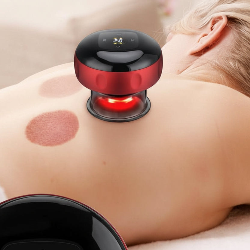 Energyflow - Set di coppette elettriche per il trattamento della cellulite e il rilassamento muscolare