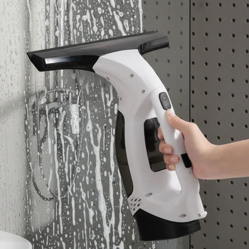 GLASSFLOW – Pulitore elettrico per finestre con elevata potenza di aspirazione e facile da maneggiare