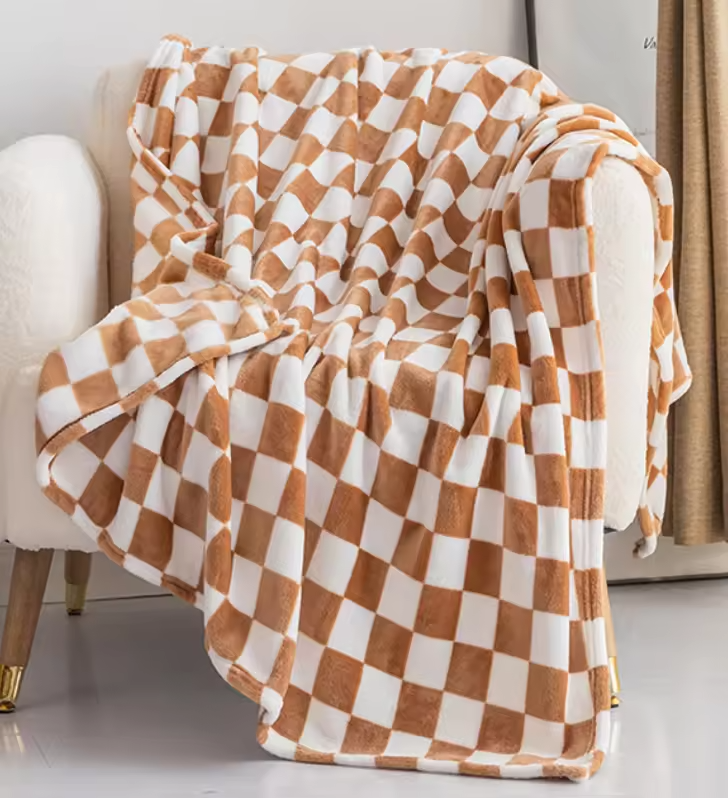 COZYCHECK – Coperta in flanella e pile | Morbida, calda e utilizzabile tutto l'anno