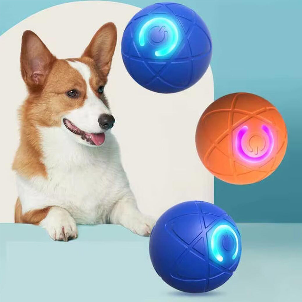 Palla interattiva automatica arancione per cani e gatti