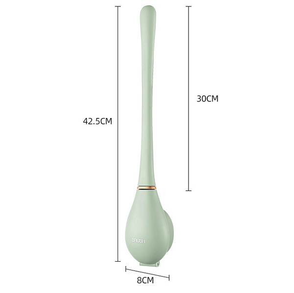 SilicoClean – Spazzola igienica per WC in silicone con portaspazzola