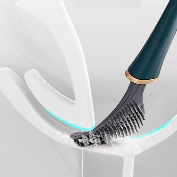 SilicoClean – Spazzola igienica per WC in silicone con portaspazzola