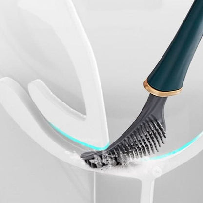 SilicoClean – Spazzola igienica per WC in silicone con portaspazzola