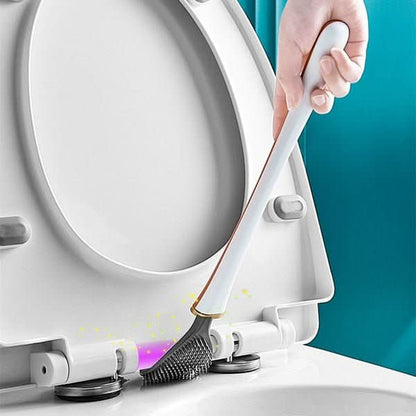 SilicoClean – Spazzola igienica per WC in silicone con portaspazzola