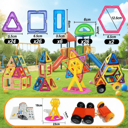 FUNNIBLOX – Set creativo di blocchi magnetici per bambini