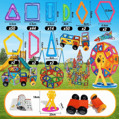 FUNNIBLOX – Set creativo di blocchi magnetici per bambini