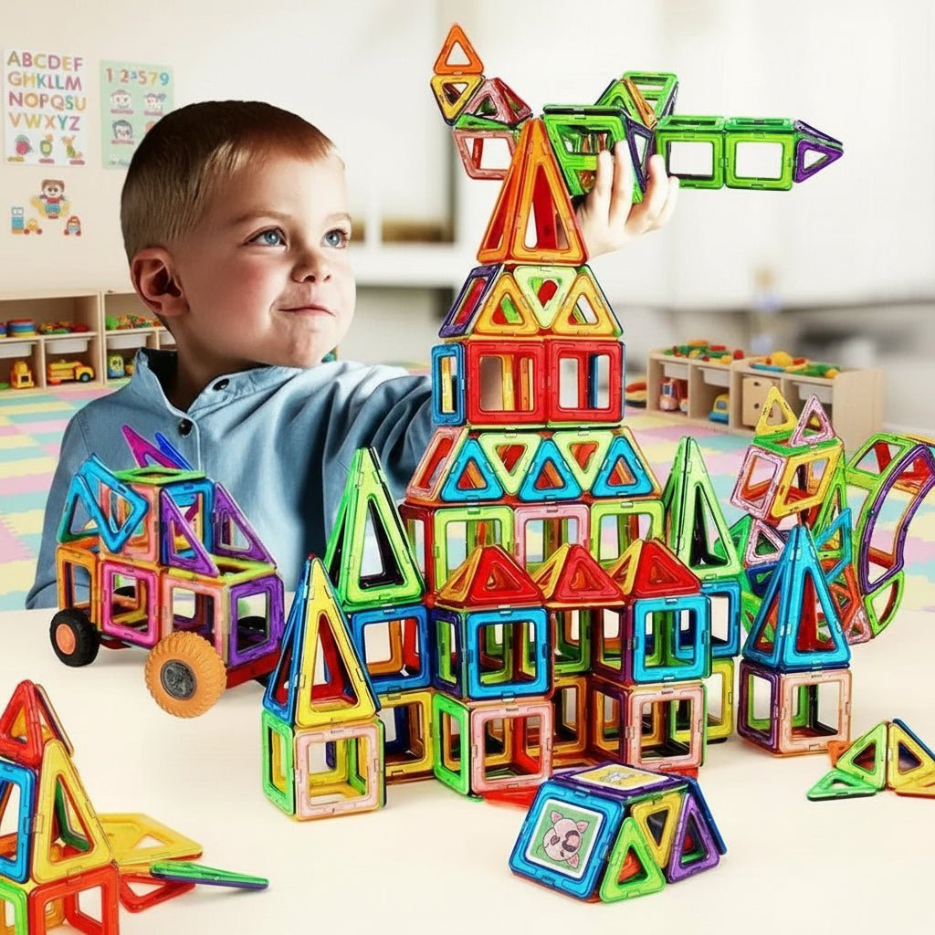 FUNNIBLOX – Set creativo di blocchi magnetici per bambini