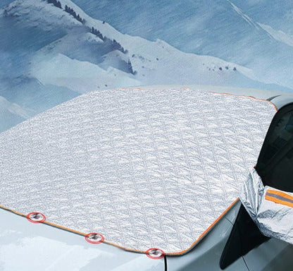 Copertura magnetica anti-gelo per auto MGT, in alluminio e cotone, argento
