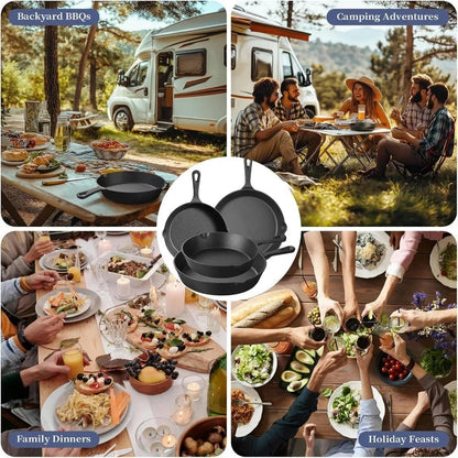 SKILLETFORGE – Padella in ghisa premium per tutti i tipi di cottura