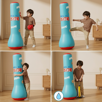 Sacco da boxe gonfiabile per bambini con base d'acqua