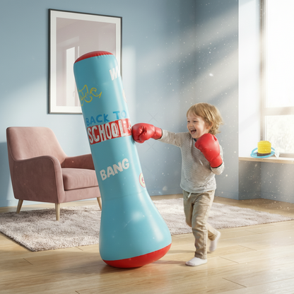 Sacco da boxe gonfiabile per bambini con base d'acqua