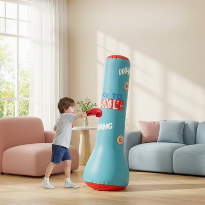 Sacco da boxe gonfiabile per bambini con base d'acqua