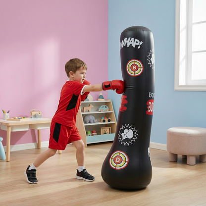Sacco da boxe gonfiabile per bambini con base d'acqua