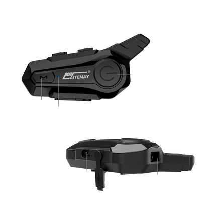 Interfono Bluetooth per casco da moto - Interfono wireless da 1000 M, chiamate in vivavoce, audio cristallino per 2 motociclisti in viaggio e avventura