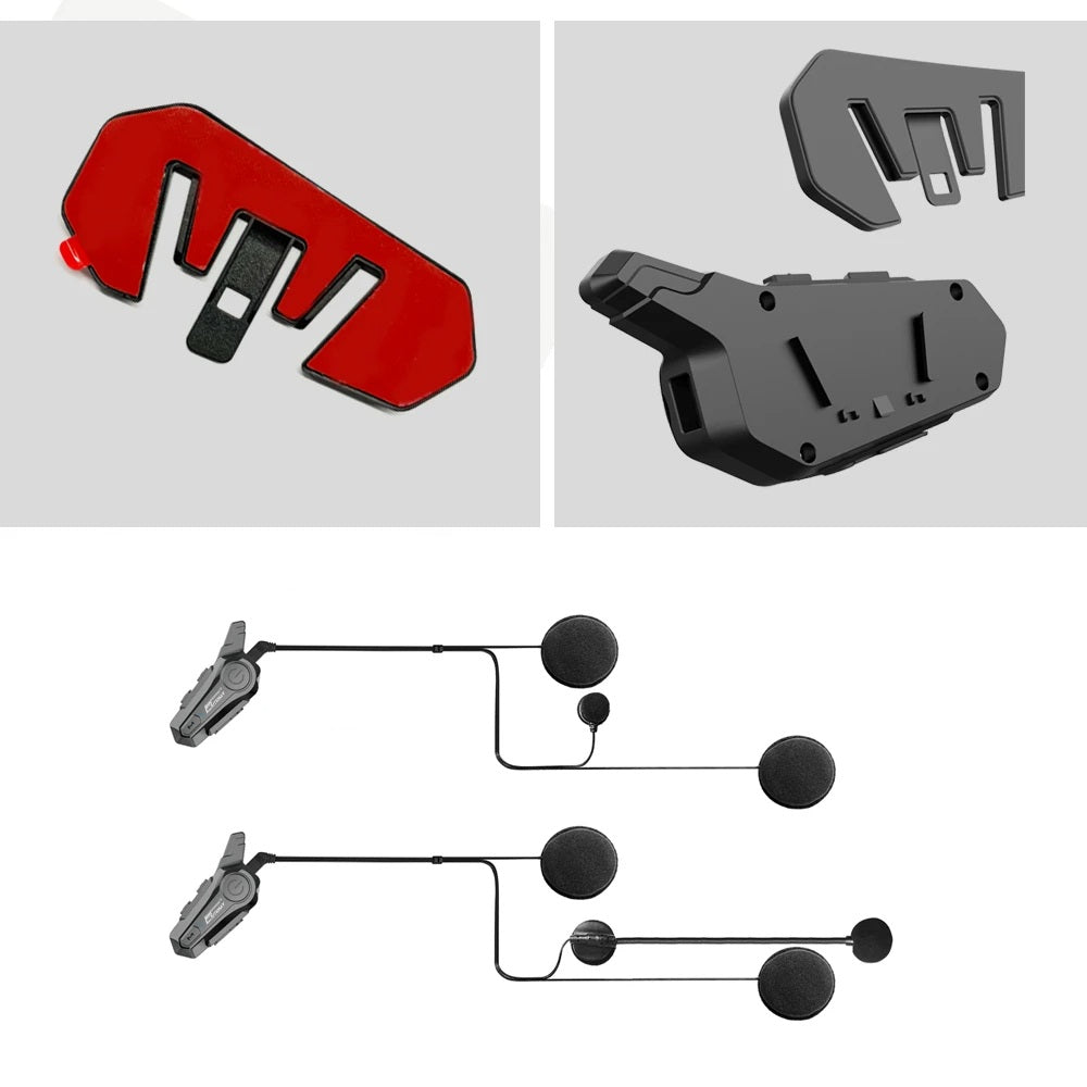 Interfono Bluetooth per casco da moto - Interfono wireless da 1000 M, chiamate in vivavoce, audio cristallino per 2 motociclisti in viaggio e avventura