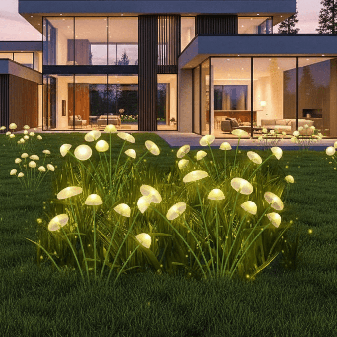 GARTENPERLE – Luce da giardino solare a forma di medusa fungo